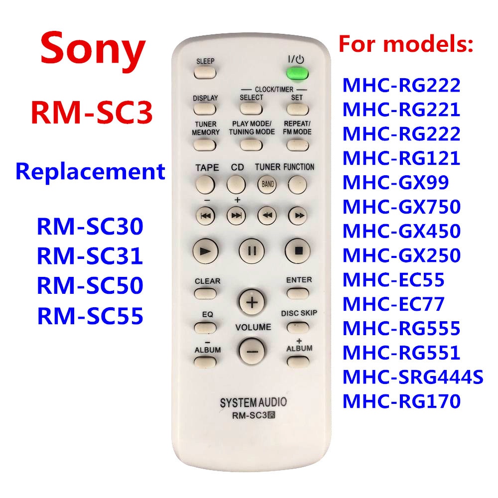 RM-SC3 RM-SC30 RM-SC31 RM-SC50 RM-SC55,  CD HIF..